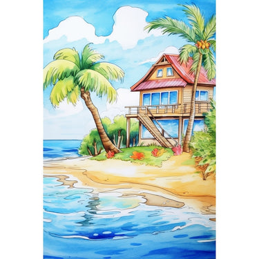 Summer Canvas Drawing